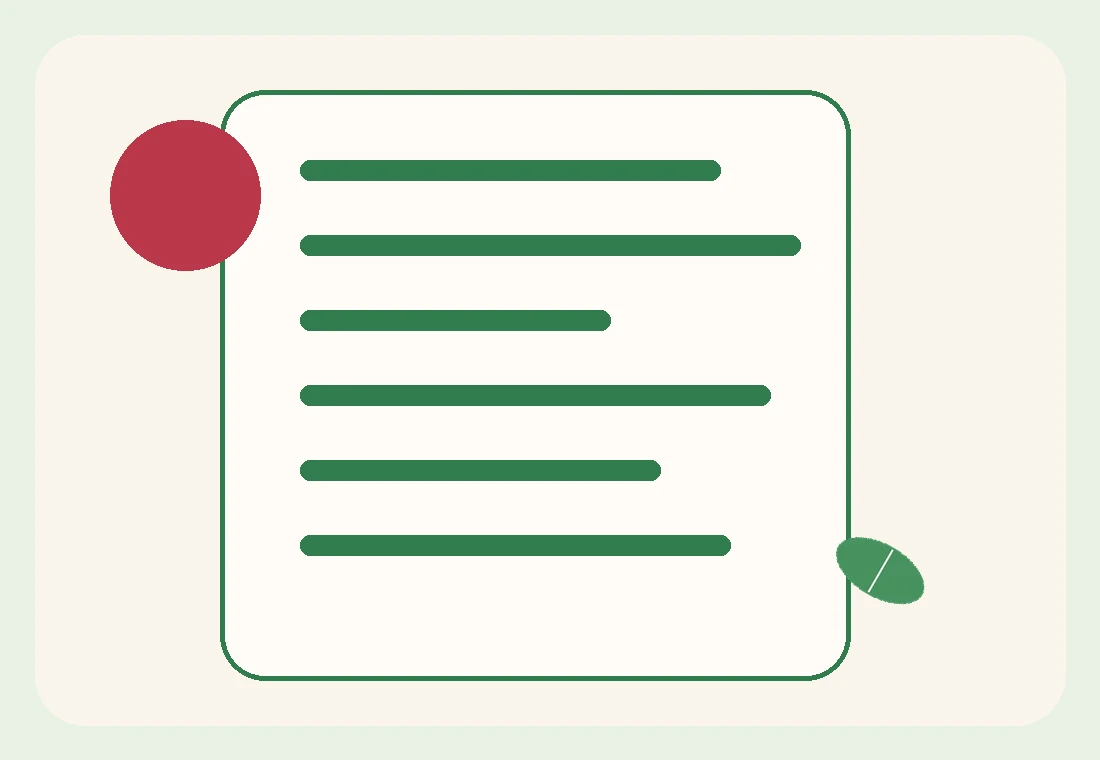 Supplement label checklist illustration